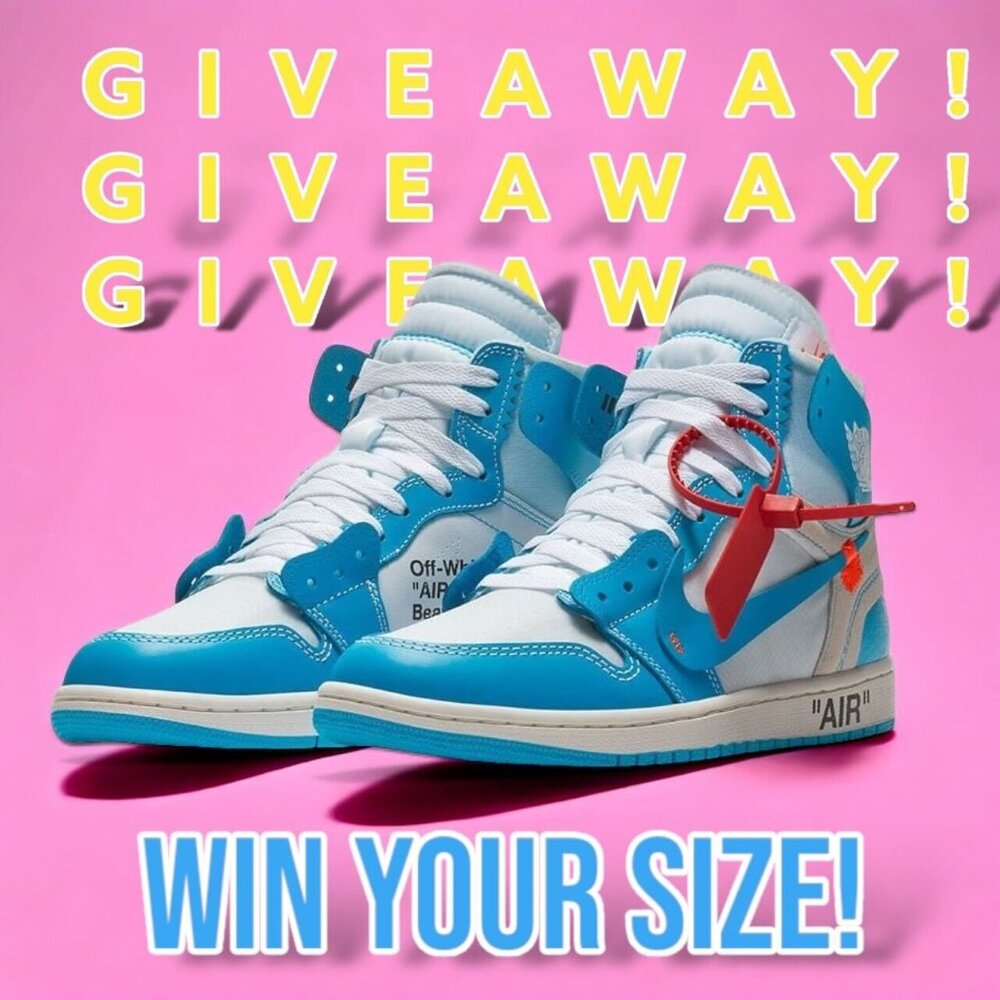 *CLOSED* GIVEAWAY TIME!Win a pair of Nike x Off White Air Jordan 1